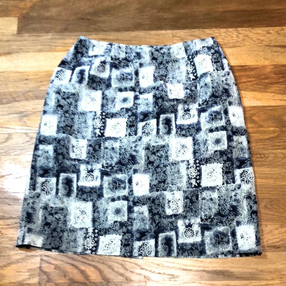 TALBOTS silk mini skirt